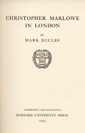 Marlowe in London by Mark Eccles